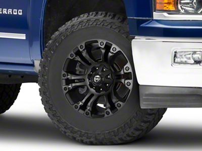 Fuel Wheels Vapor Matte Black Double Dark Tint 6-Lug Wheel; 18x9; 19mm Offset (14-18 Silverado 1500)