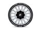 Fuel Wheels Arc Silver Brushed Face with Milled Black Lip 6-Lug Wheel; 20x10; -18mm Offset (15-20 F-150)