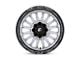 Fuel Wheels Arc Silver Brushed Face with Milled Black Lip 6-Lug Wheel; 22x10; -18mm Offset (15-20 F-150)