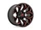 Fuel Wheels Assault Matte Black Red Milled 6-Lug Wheel; 20x12; -43mm Offset (15-20 F-150)