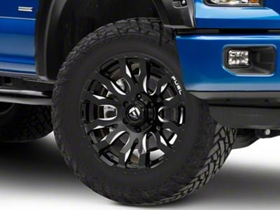 Fuel Wheels Blitz Gloss Black Milled 6-Lug Wheel; 20x10; -18mm Offset (15-20 F-150)