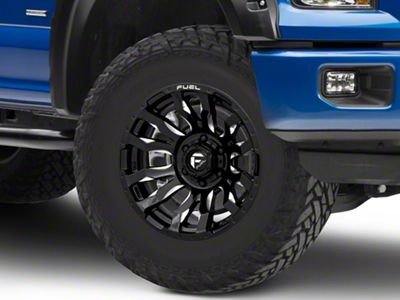 Fuel Wheels Blitz Gloss Black Milled 6-Lug Wheel; 18x9; 1mm Offset (15-20 F-150)