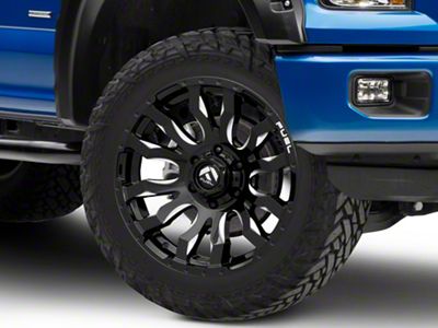 Fuel Wheels Blitz Gloss Black Milled 6-Lug Wheel; 22x10; -18mm Offset (15-20 F-150)