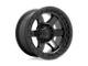 Fuel Wheels Block Matte Black with Black Ring 6-Lug Wheel; 18x9; 20mm Offset (15-20 F-150)