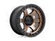 Fuel Wheels Block Matte Bronze with Black Ring 6-Lug Wheel; 18x9; 20mm Offset (15-20 F-150)