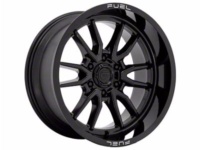 Fuel Wheels Clash Gloss Black 6-Lug Wheel; 17x9; -12mm Offset (15-20 F-150)