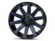 Fuel Wheels Contra Gloss Black with Blue Tinted Clear 6-Lug Wheel; 20x10; -19mm Offset (15-20 F-150)