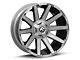 Fuel Wheels Contra Platinum Brushed Gunmetal with Tinted Clear 6-Lug Wheel; 20x10; -19mm Offset (15-20 F-150)