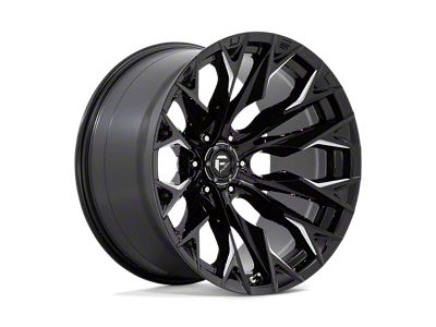 Fuel Wheels Flame Gloss Black Milled 6-Lug Wheel; 22x12; -44mm Offset (15-20 F-150)