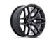 Fuel Wheels Flux Gloss Black Brushed with Gray Tint 6-Lug Wheel; 20x9; 20mm Offset (15-20 F-150)