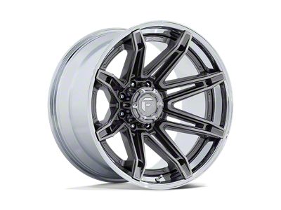 Fuel Wheels Fusion Forged Brawl Platinum with Chrome Lip 6-Lug Wheel; 20x10; -18mm Offset (15-20 F-150)