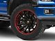 Fuel Wheels Fusion Forged Burn Matte Black with Candy Red Lip 6-Lug Wheel; 22x12; -44mm Offset (15-20 F-150)