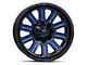 Fuel Wheels Hardline Gloss Black with Blue Tinted Clear 6-Lug Wheel; 20x9; 2mm Offset (15-20 F-150)
