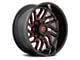 Fuel Wheels Hurricane Gloss Black Milled Red Tint 6-Lug Wheel; 20x9; 1mm Offset (15-20 F-150)