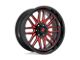 Fuel Wheels Ignite Gloss Black with Red Tinted Clear 6-Lug Wheel; 20x9; 1mm Offset (15-20 F-150)