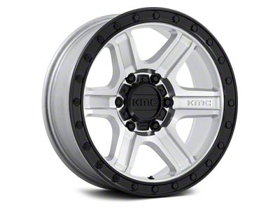 Fuel Wheels Outrun Machined with Gloss Black Lip 6-Lug Wheel; 18x9; 18mm Offset (15-20 F-150)