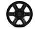 Fuel Wheels Outrun Matte Black with Gloss Black Lip 6-Lug Wheel; 17x8.5; -10mm Offset (15-20 F-150)