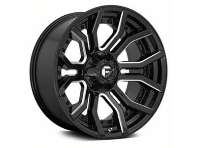 Fuel Wheels Rage Gloss Black Milled 6-Lug Wheel; 24x12; -44mm Offset (15-20 F-150)