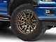 Fuel Wheels Rebel Matte Bronze with Black Bead Ring 6-Lug Wheel; 22x10; -13mm Offset (15-20 F-150)