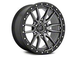 Fuel Wheels Rebel Matte Gunmetal with Black Bead Ring 6-Lug Wheel; 18x9; 20mm Offset (15-20 F-150)