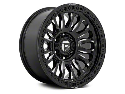 Fuel Wheels Rincon Gloss Black Milled 6-Lug Wheel; 20x9; 1mm Offset (15-20 F-150)