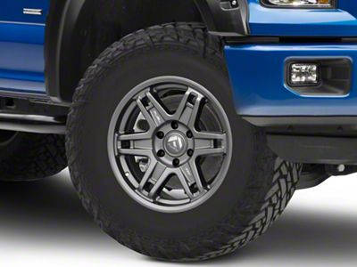 Fuel Wheels Slayer Matte Gunmetal 6-Lug Wheel; 17x8.5; 1mm Offset (15-20 F-150)