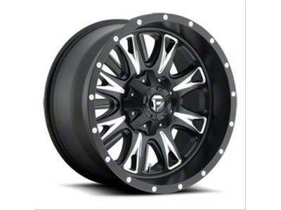 Fuel Wheels Throttle Matte Black Milled 6-Lug Wheel; 20x12; -44mm Offset (15-20 F-150)