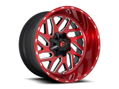 Fuel Wheels Triton Candy Red Milled 6-Lug Wheel; 24x12; -44mm Offset (15-20 F-150)