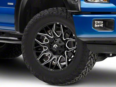 Fuel Wheels Twitch Gloss Black Milled 6-Lug Wheel; 20x10; -18mm Offset (15-20 F-150)