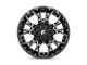 Fuel Wheels Twitch Glossy Black Milled 6-Lug Wheel; 22x12; -44mm Offset (15-20 F-150)