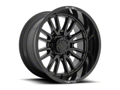 Fuel Wheels Clash Gloss Black 8-Lug Wheel; 22x12; -44mm Offset (15-19 Sierra 2500 HD)