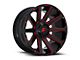 Fuel Wheels Contra Gloss Black with Red Tint Clear 8-Lug Wheel; 20x10; -18mm Offset (15-19 Sierra 2500 HD)