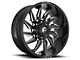 Fuel Wheels Saber Gloss Black Milled 8-Lug Wheel; 20x9; 1mm Offset (15-19 Sierra 2500 HD)