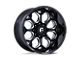 Fuel Wheels Scepter Gloss Black Milled 8-Lug Wheel; 22x10; -18mm Offset (15-19 Sierra 2500 HD)