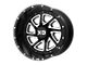 Fuel Wheels Scepter Gloss Black Milled 8-Lug Wheel; 22x12; -44mm Offset (15-19 Sierra 2500 HD)