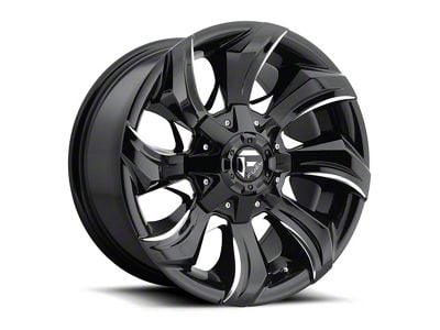 Fuel Wheels Strykr Gloss Black Milled 8-Lug Wheel; 20x9; 1mm Offset (15-19 Sierra 2500 HD)