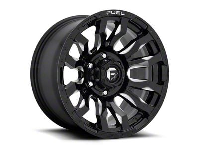 Fuel Wheels Blitz Gloss Black Milled 8-Lug Wheel; 20x10; -18mm Offset (15-19 Sierra 3500 HD SRW)