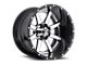 Fuel Wheels Maverick Chrome with Gloss Black Lip 8-Lug Wheel; 20x12; -44mm Offset (15-19 Sierra 3500 HD SRW)