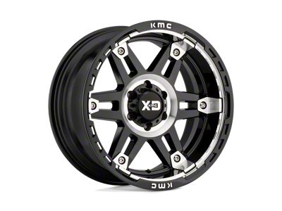 Fuel Wheels Rincon Matte Black with Gloss Black Lip 8-Lug Wheel; 20x9; 20mm Offset (15-19 Sierra 3500 HD SRW)