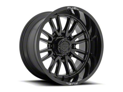 Fuel Wheels Clash Gloss Black 8-Lug Wheel; 22x12; -44mm Offset (15-19 Silverado 2500 HD)