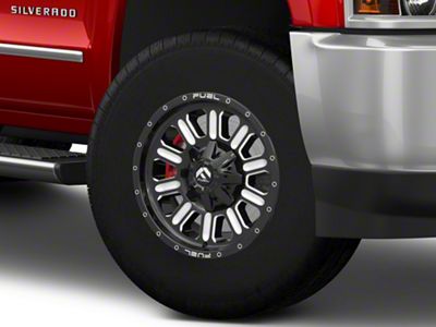 Fuel Wheels Hardline Gloss Black Milled 8-Lug Wheel; 18x9; 20mm Offset (15-19 Silverado 2500 HD)