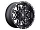 Fuel Wheels Lethal Matte Black Milled 8-Lug Wheel; 18x9; 1mm Offset (15-19 Silverado 2500 HD)