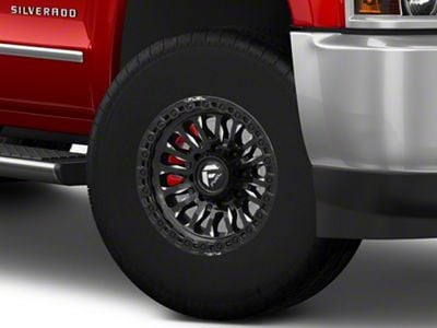 Fuel Wheels Rincon Gloss Black Milled 8-Lug Wheel; 17x9; 20mm Offset (15-19 Silverado 2500 HD)