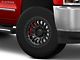 Fuel Wheels Rincon Matte Black with Gloss Black Lip 8-Lug Wheel; 18x9; 1mm Offset (15-19 Silverado 2500 HD)