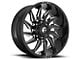 Fuel Wheels Saber Gloss Black Milled 8-Lug Wheel; 22x12; -44mm Offset (15-19 Silverado 2500 HD)