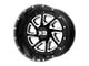 Fuel Wheels Scepter Gloss Black Milled 8-Lug Wheel; 22x12; -44mm Offset (15-19 Silverado 2500 HD)