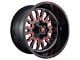 Fuel Wheels Stroke Gloss Black with Red Tinted 8-Lug Wheel; 18x9; 20mm Offset (15-19 Silverado 2500 HD)