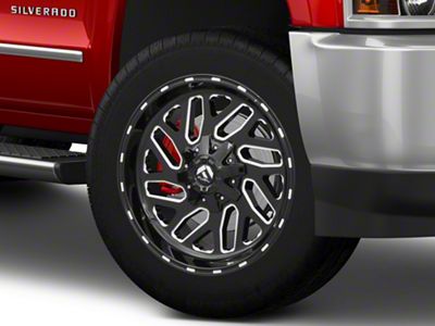 Fuel Wheels Triton Gloss Black Milled 8-Lug Wheel; 22x10; -18mm Offset (15-19 Silverado 2500 HD)