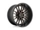 Fuel Wheels Clash Matte Black Double Dark Tint 8-Lug Wheel; 22x12; -44mm Offset (15-19 Silverado 3500 HD SRW)