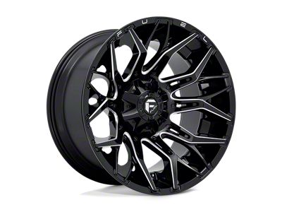 Fuel Wheels Crush Gloss Machined Double Dark Tint 8-Lug Wheel; 20x9; 20mm Offset (15-19 Silverado 3500 HD SRW)